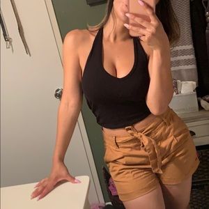 Black halter top